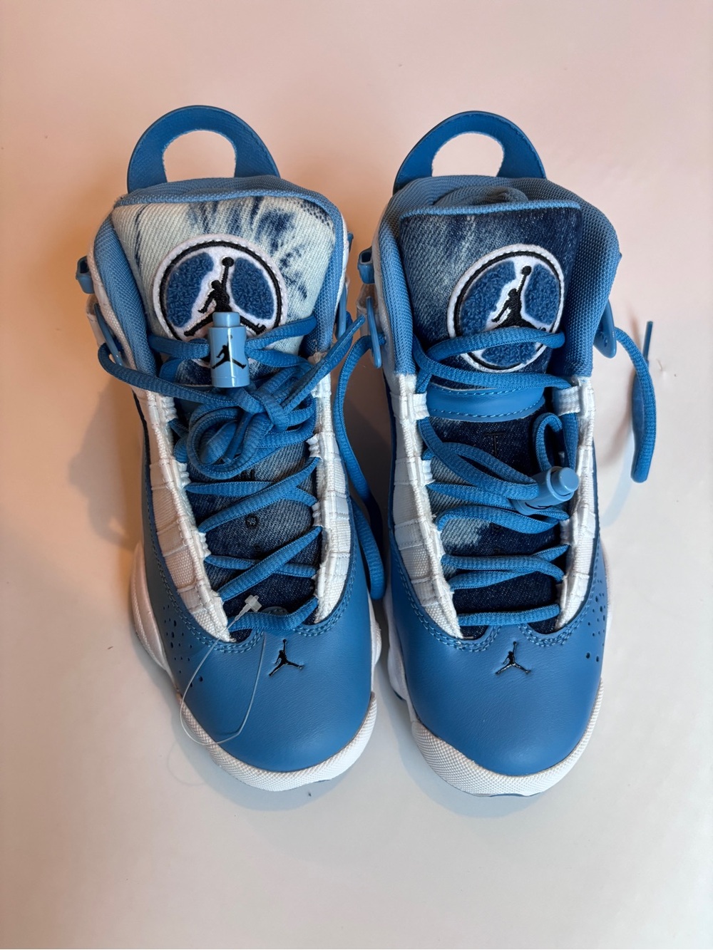 Jordan Kids Blue and White Jumpman Sneakers